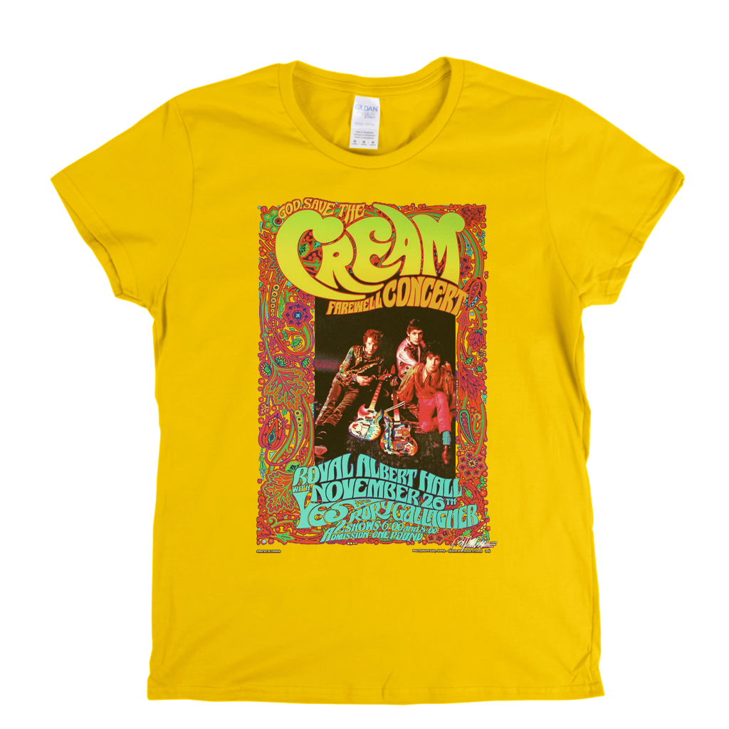 Cream Farewell Poster Womens T-Shirt