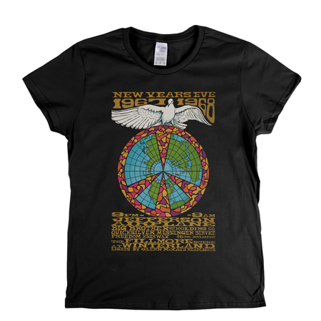 Fillmore New Years Eve 67 68 Poster Womens T-Shirt