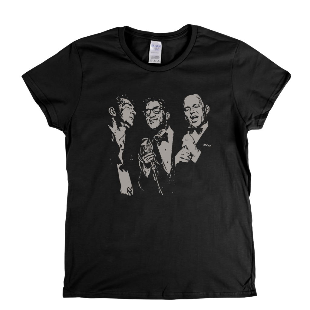 The Rat Pack Sammy Frank And Dean Womens T-Shirt