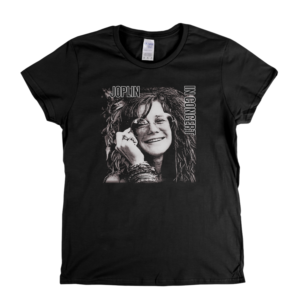 Janis Joplin Joplin In Concert Womens T-Shirt