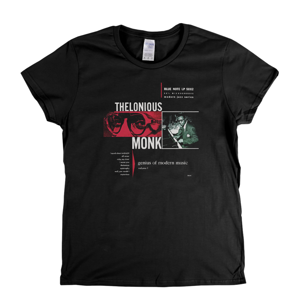 Theloneus Monk Genius Of Modern Music Womens T-Shirt