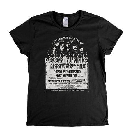 Deep Purple Gig Poster Womens T-Shirt