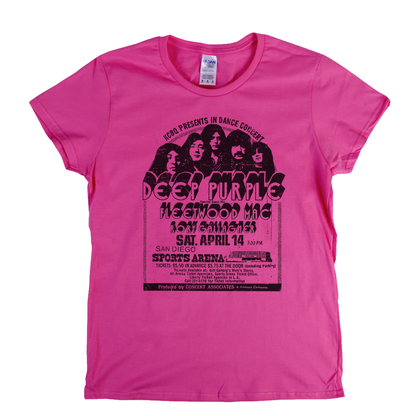 Deep Purple Gig Poster Womens T-Shirt