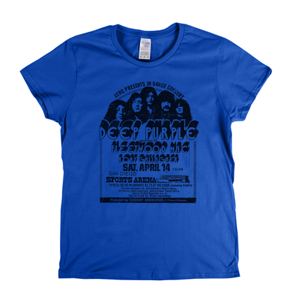 Deep Purple Gig Poster Womens T-Shirt