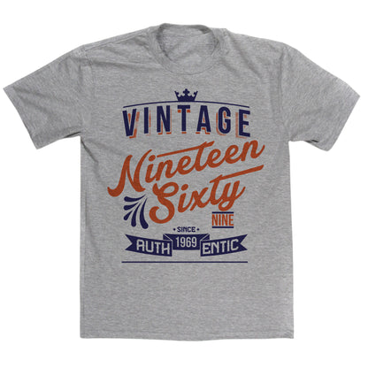 Vintage 1969 Year T Shirt