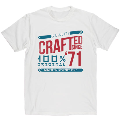 Crafted in 1971 Year T Shirt