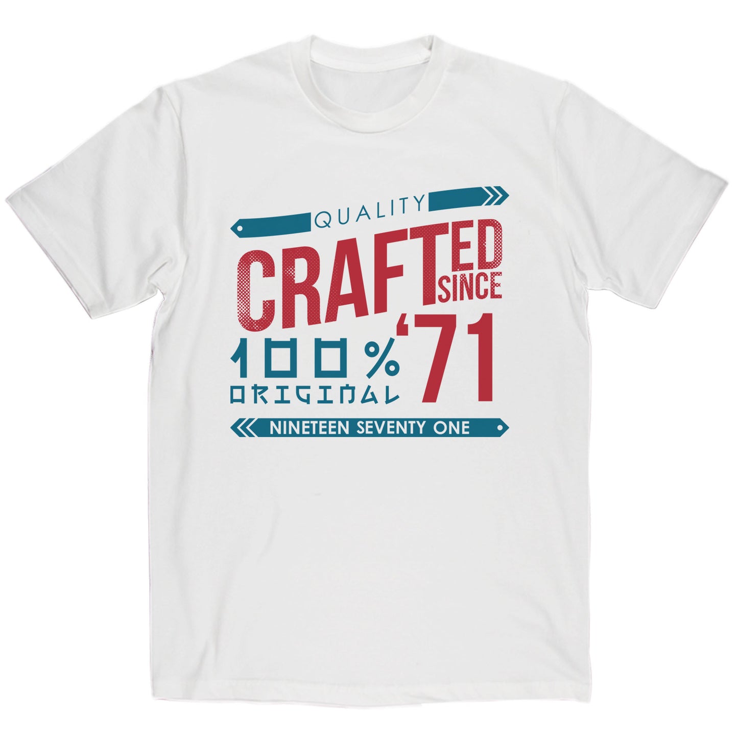 Crafted in 1971 Year T Shirt