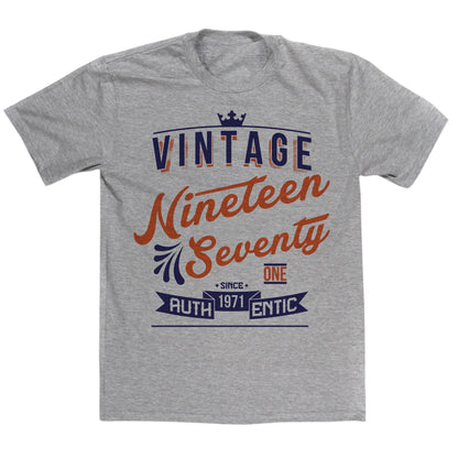 Vintage 1971 Year T Shirt