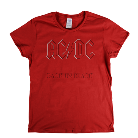 ACDC Back In Black Womens T-Shirt