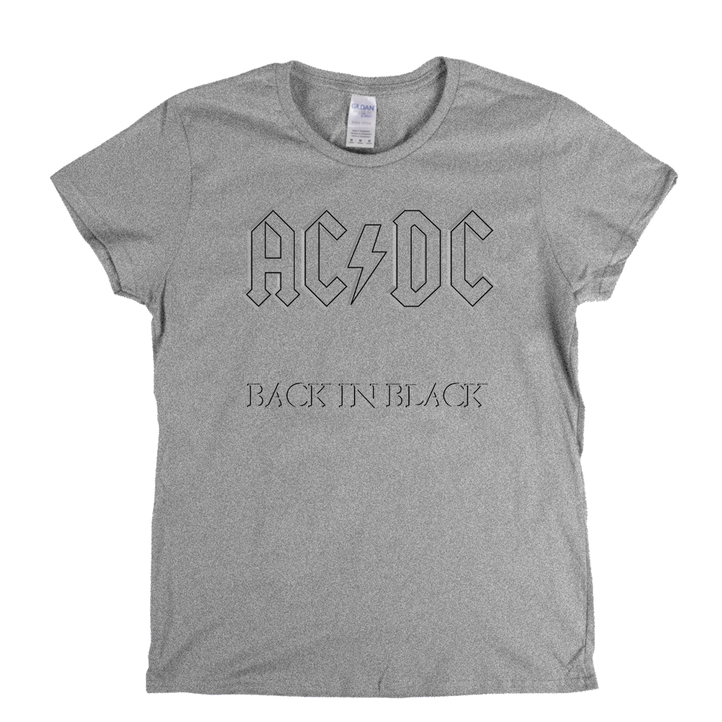 ACDC Back In Black Womens T-Shirt