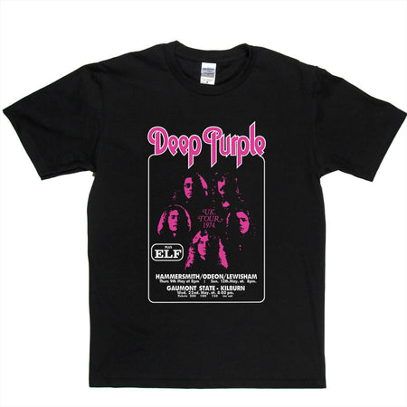 Deep Purple 1974 Tour Poster Limited Edition T-shirt