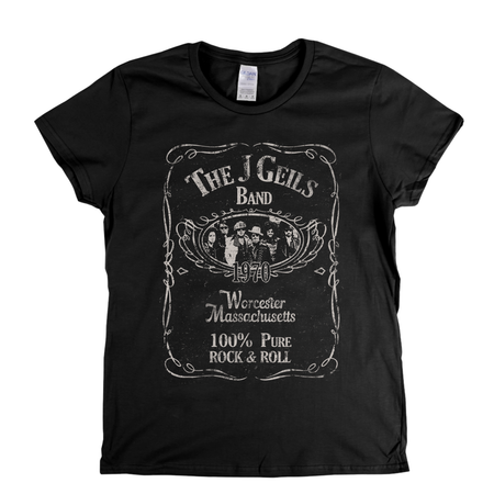 The J Geils Band Liquor Label Womens T-Shirt