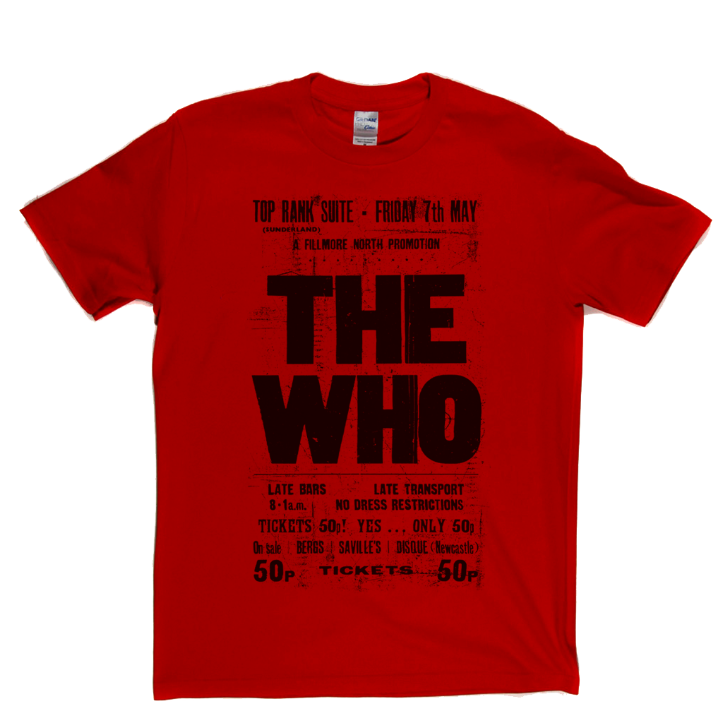 The Who Top Rank Suite Gig Poster T-Shirt