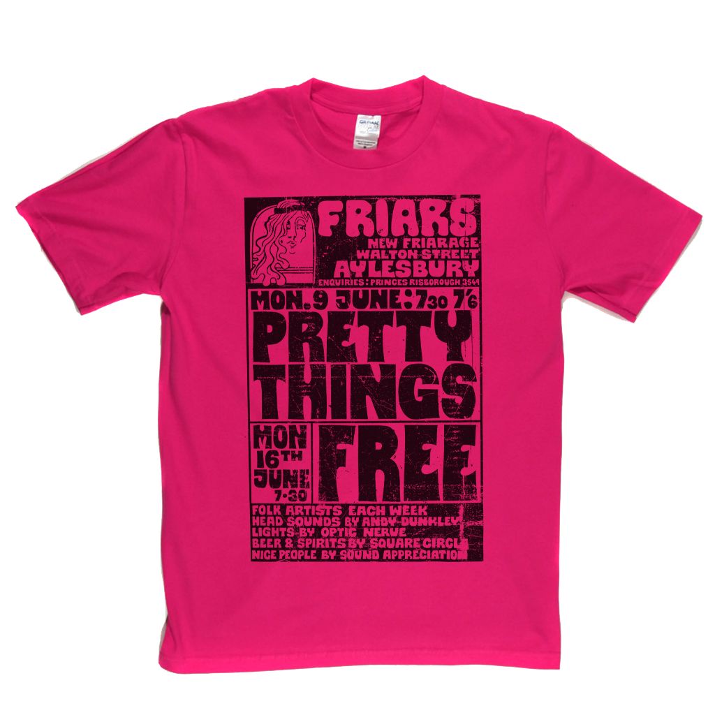 Pretty Things Free Gig Poster T-Shirt