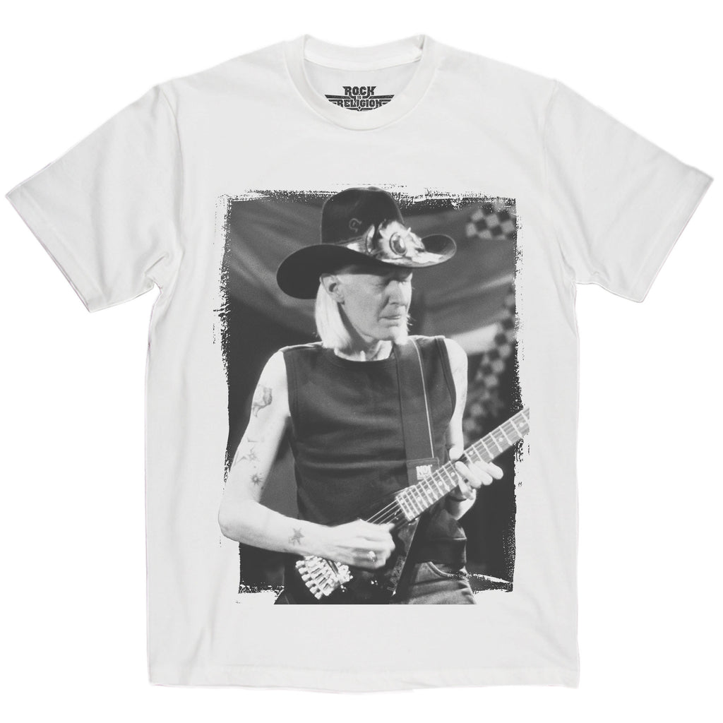 Rock is Religion Johnny Winter T Shirt
