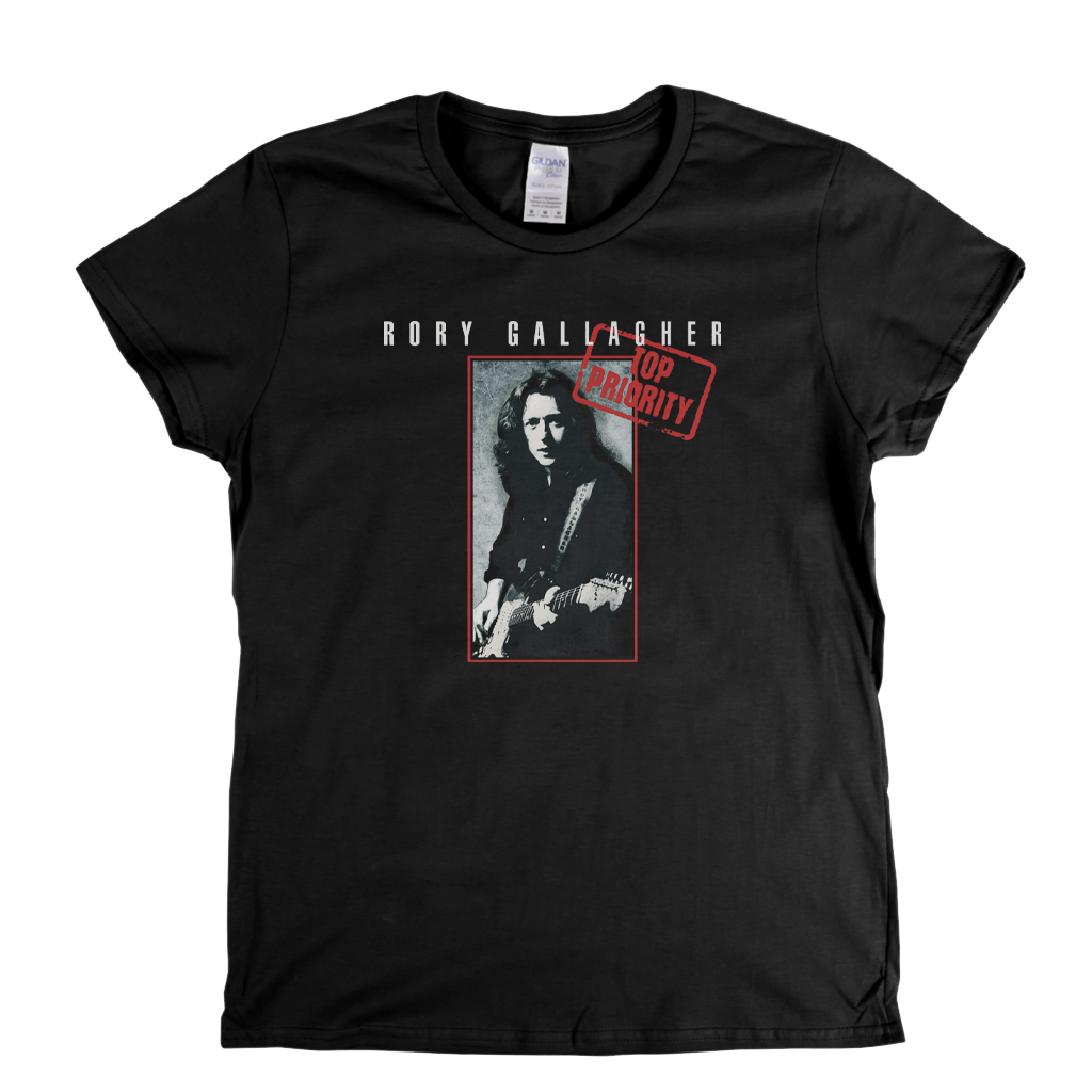 Rory Gallagher Top Priority Womens T-Shirt