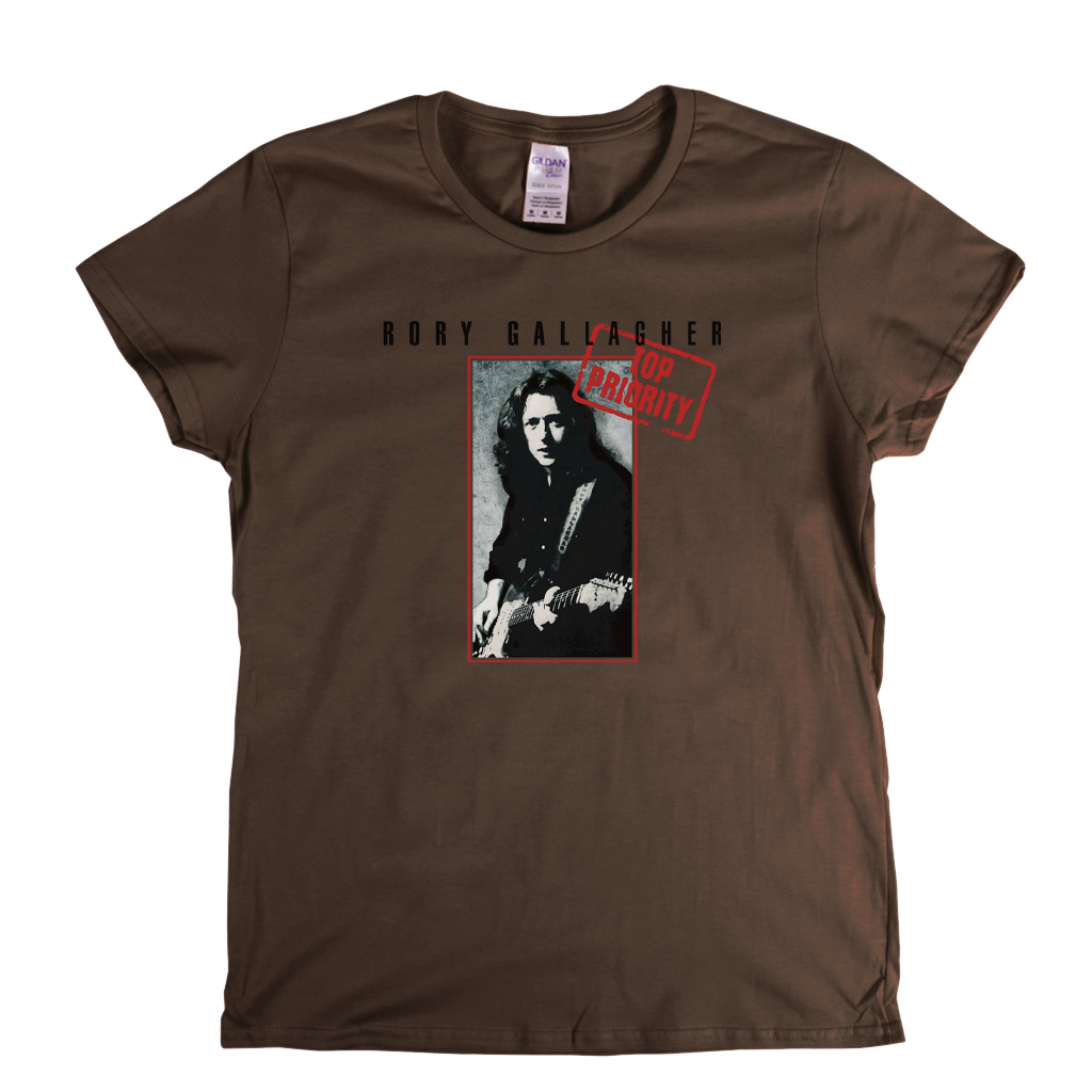 Rory Gallagher Top Priority Womens T-Shirt