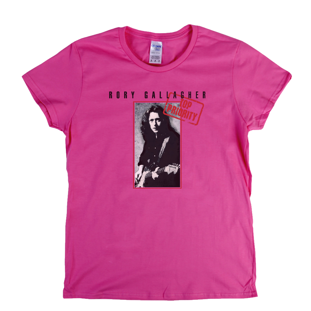 Rory Gallagher Top Priority Womens T-Shirt