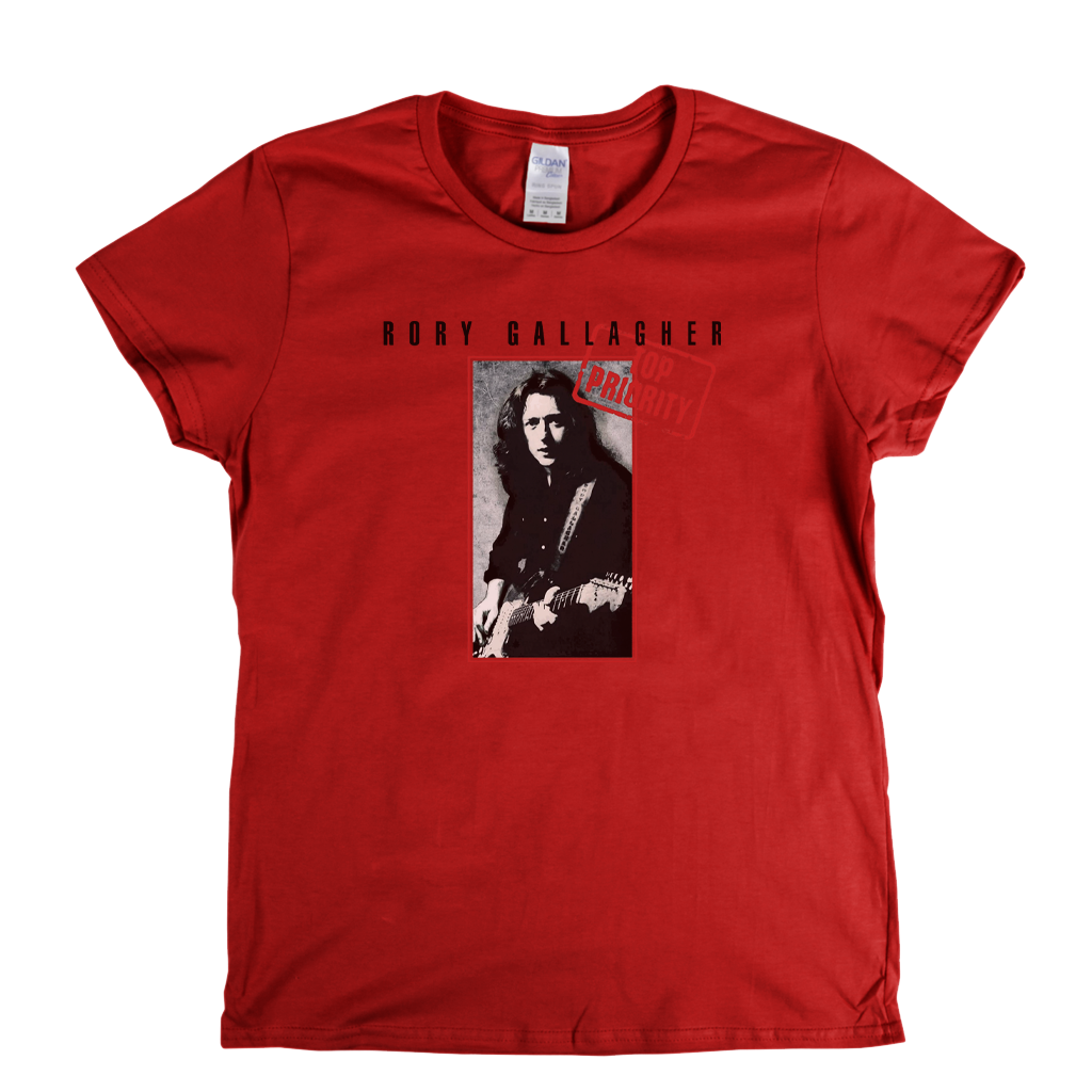 Rory Gallagher Top Priority Womens T-Shirt