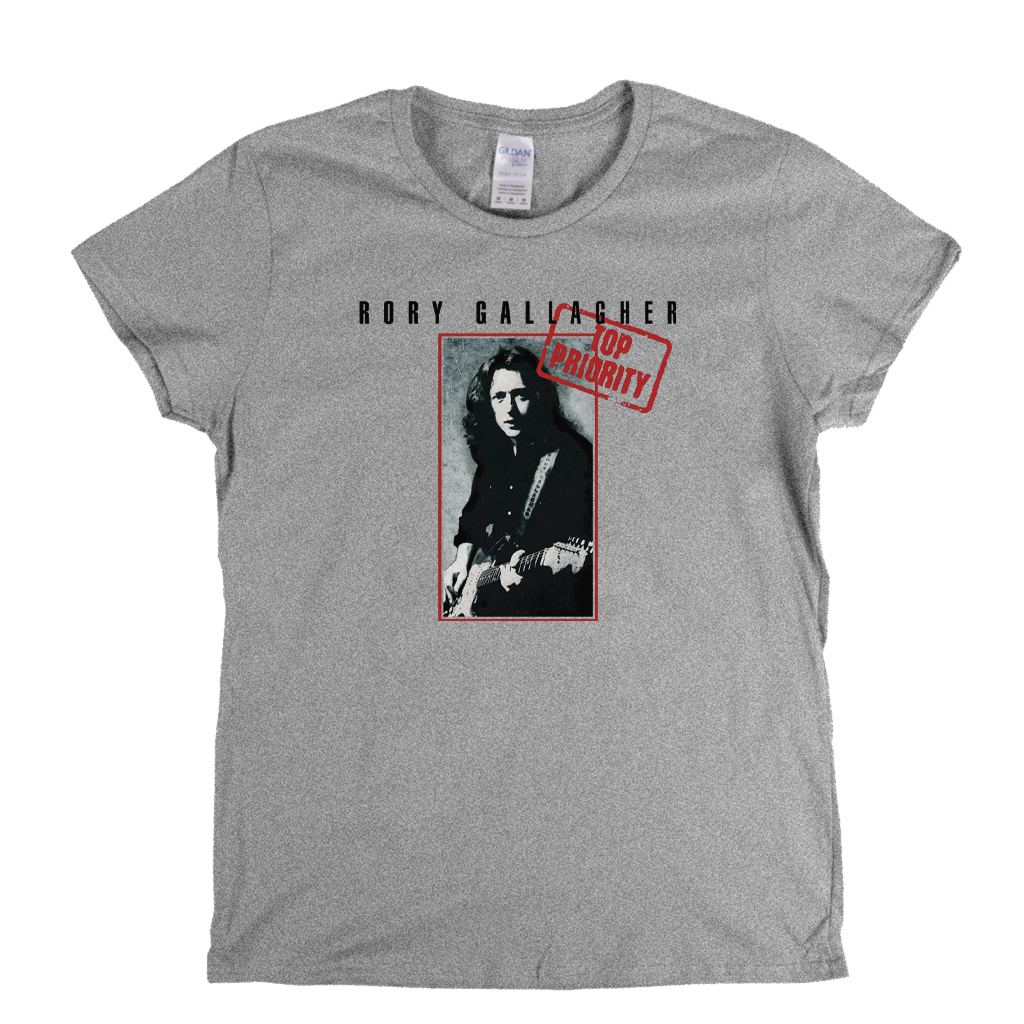 Rory Gallagher Top Priority Womens T-Shirt