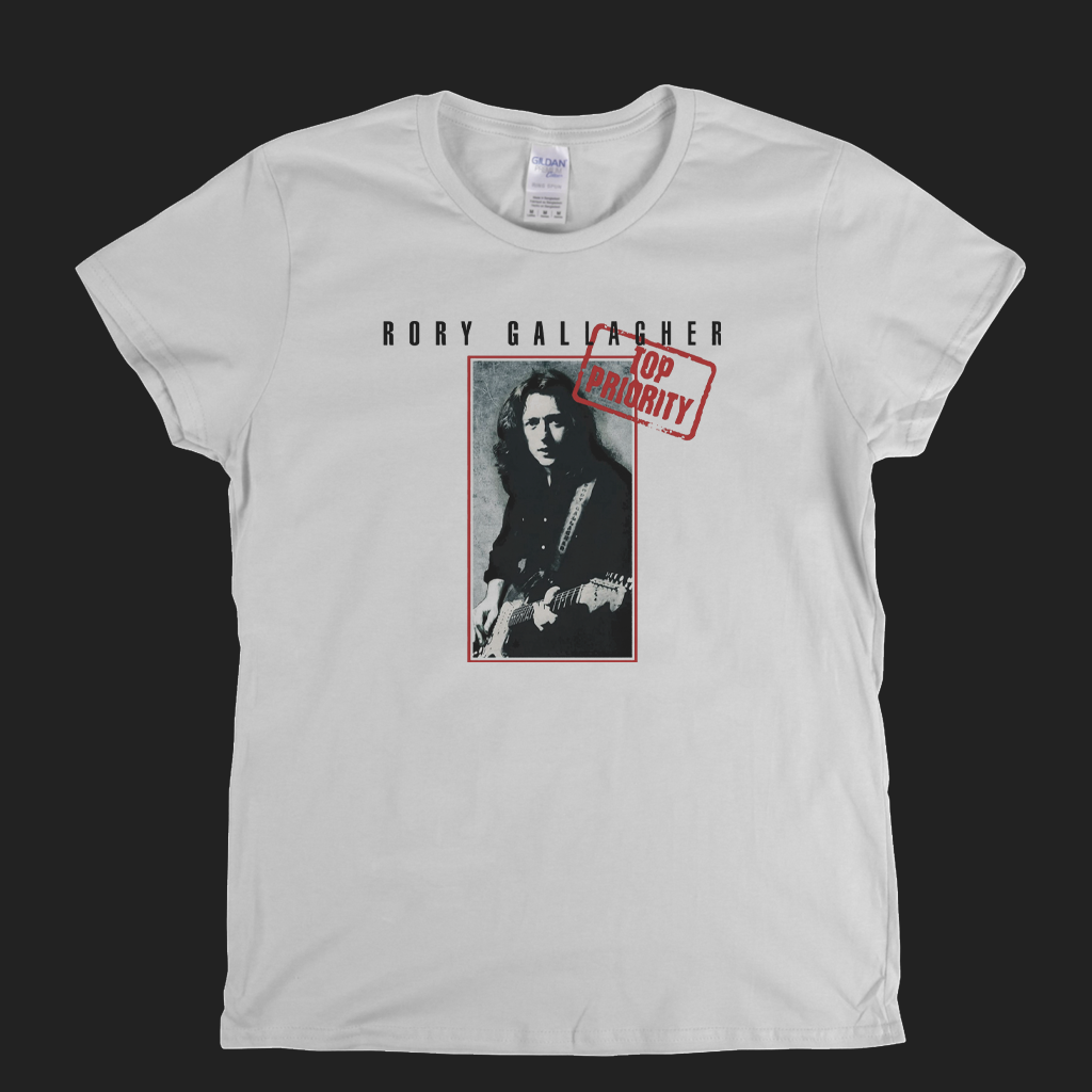 Rory Gallagher Top Priority Womens T-Shirt