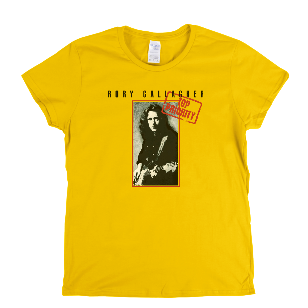 Rory Gallagher Top Priority Womens T-Shirt