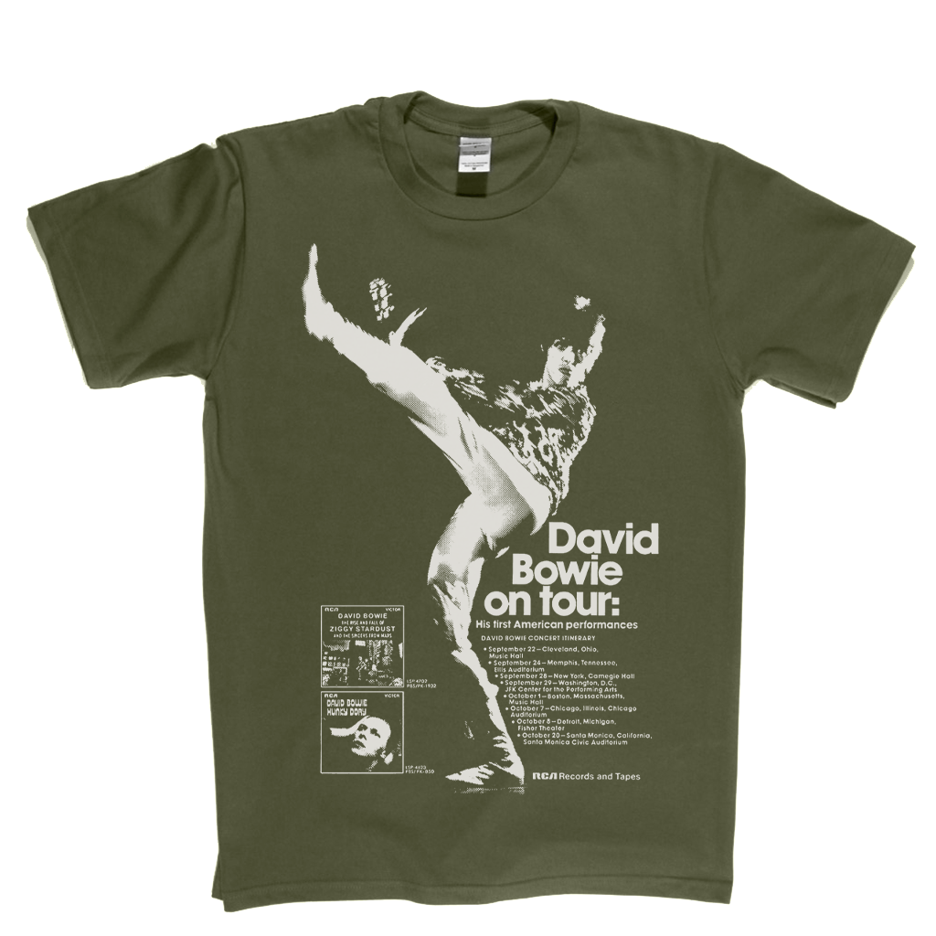David Bowie On Tour Poster T-Shirt