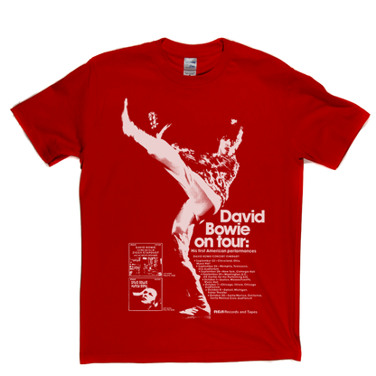 David Bowie On Tour Poster T-Shirt