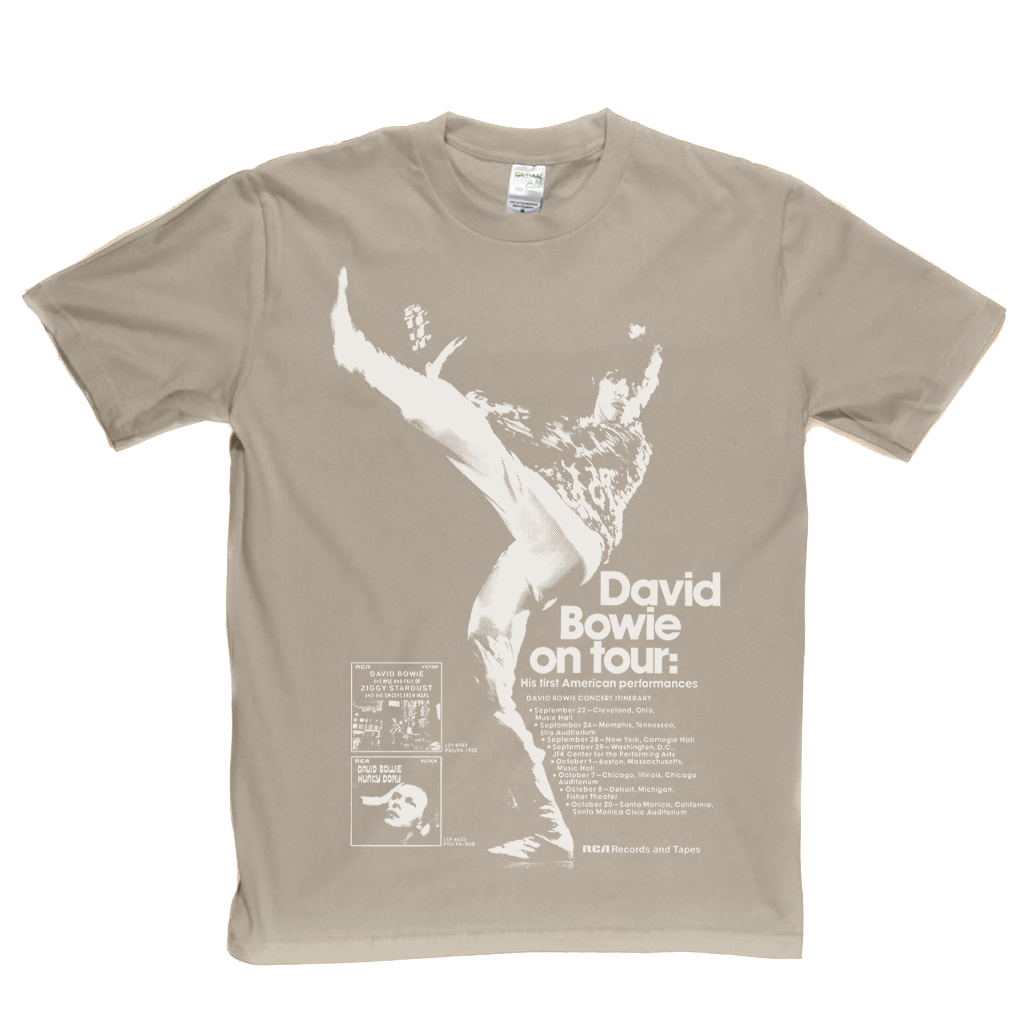 David Bowie On Tour Poster T-Shirt