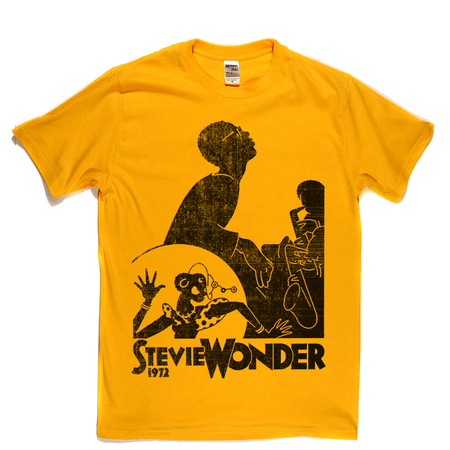Stevie Wonder 1972 Poster T-Shirt