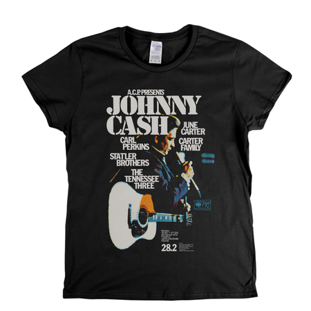 Johnny Cash Carter Family Poster Womens T-Shirt