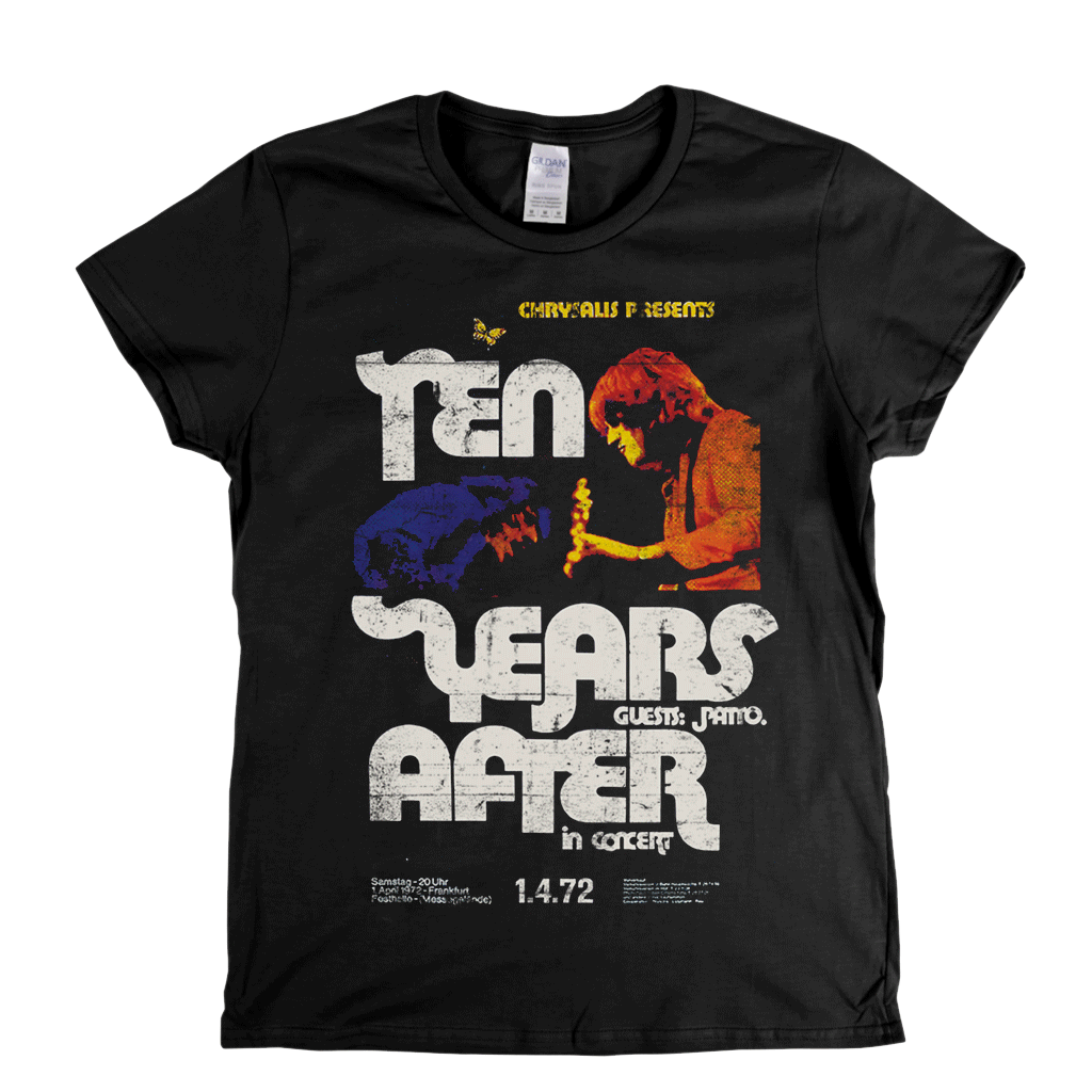Ten Years After In Concert Poster Womens T-Shirt