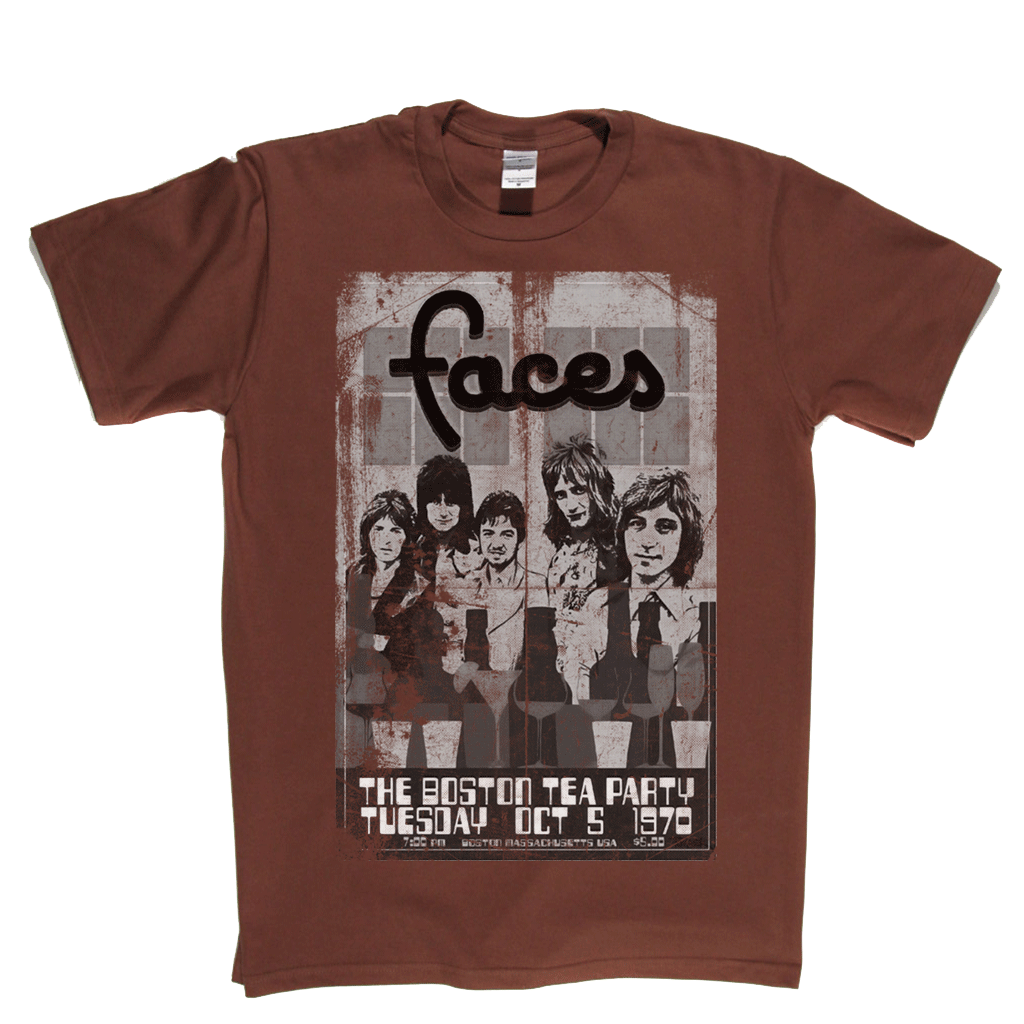 Faces Boston Tea Party Poster T-Shirt
