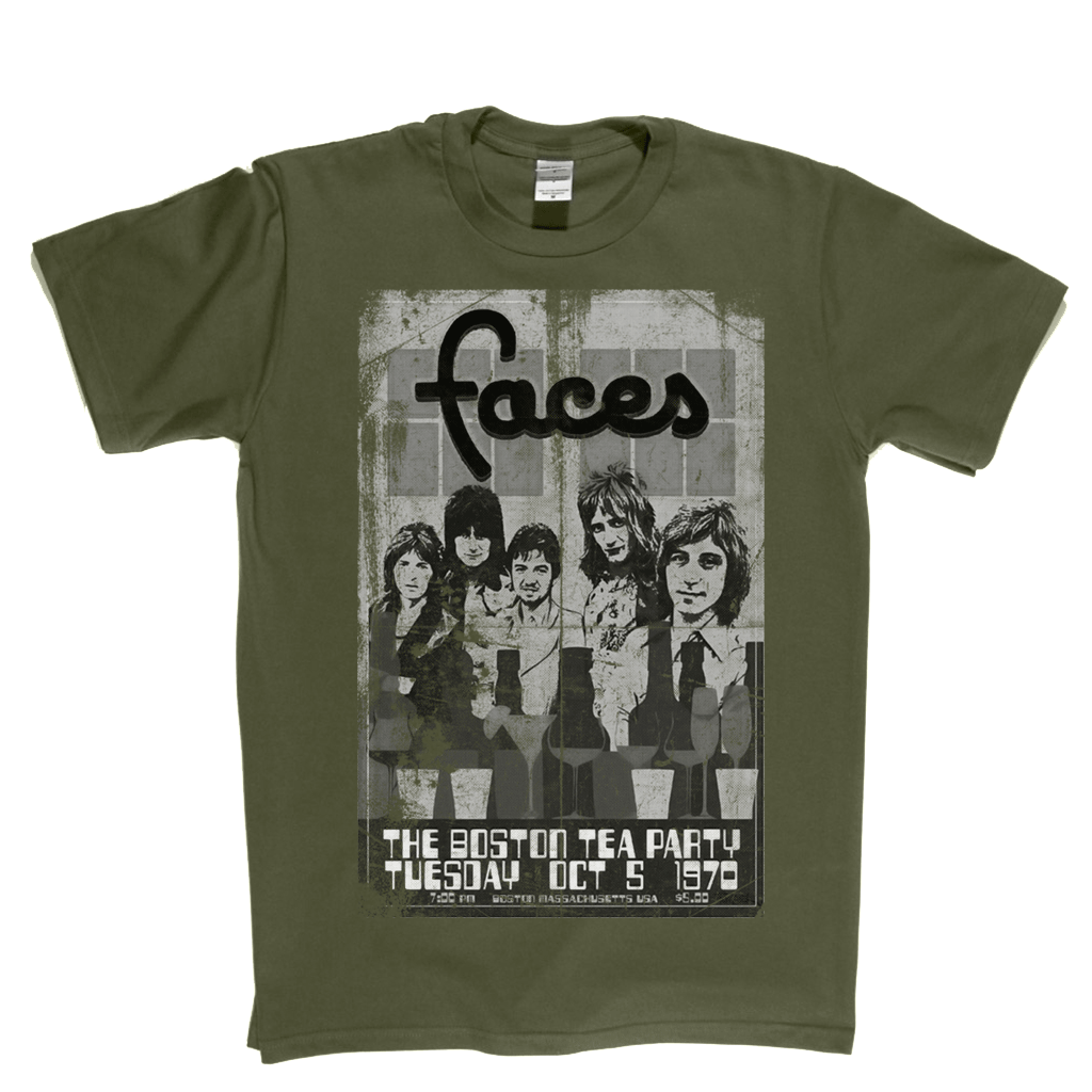 Faces Boston Tea Party Poster T-Shirt
