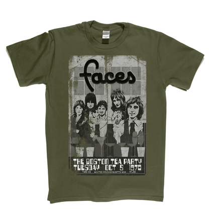 Faces Boston Tea Party Poster T-Shirt