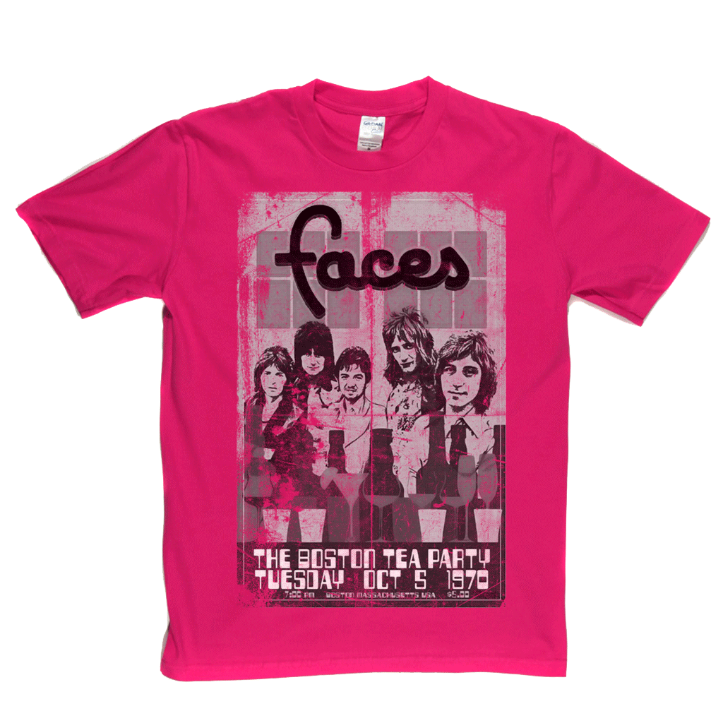 Faces Boston Tea Party Poster T-Shirt