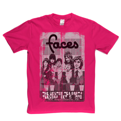 Faces Boston Tea Party Poster T-Shirt