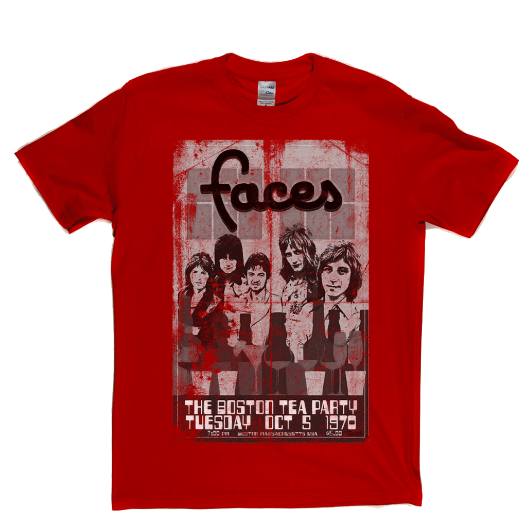 Faces Boston Tea Party Poster T-Shirt
