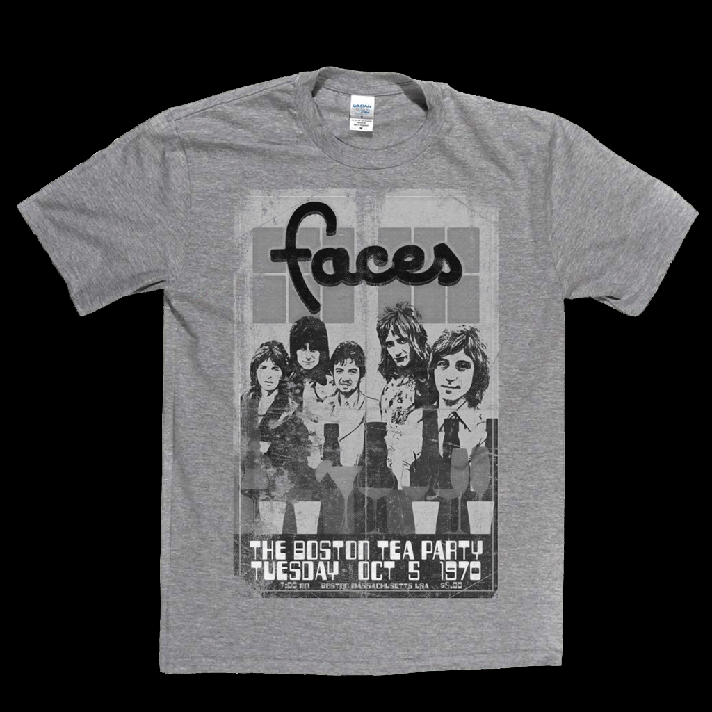 Faces Boston Tea Party Poster T-Shirt