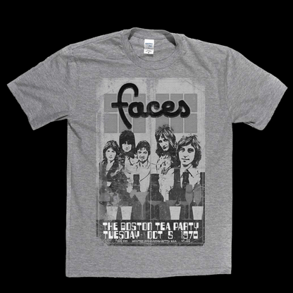 Faces Boston Tea Party Poster T-Shirt