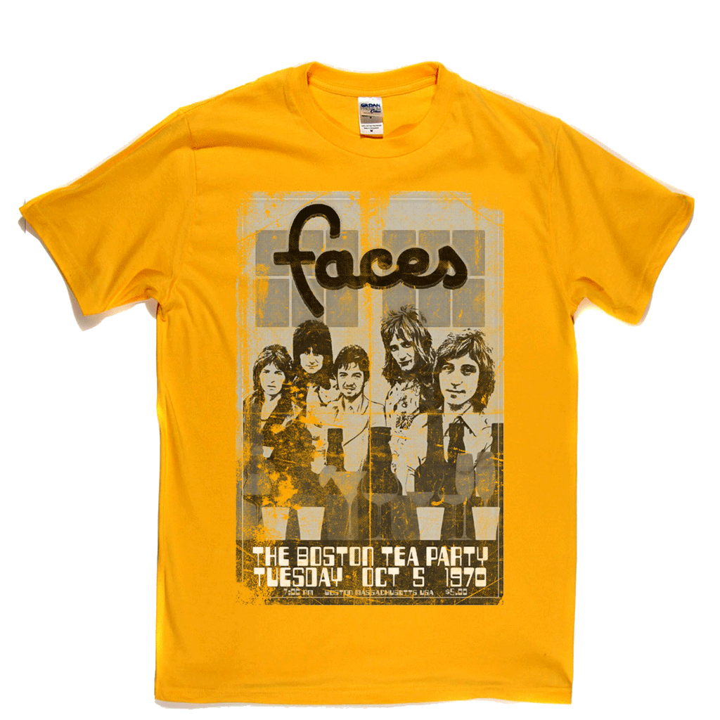 Faces Boston Tea Party Poster T-Shirt