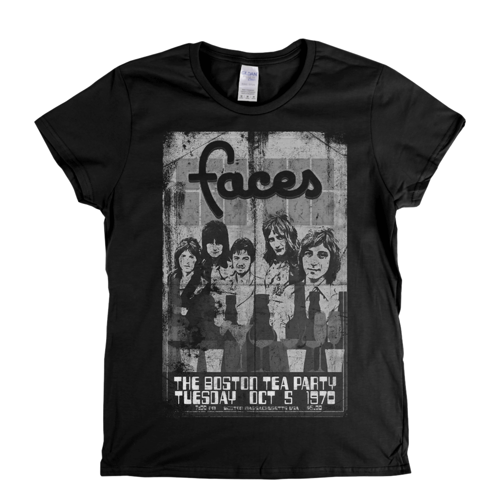 The Faces Boston Tea Party Poster Womens T-Shirt