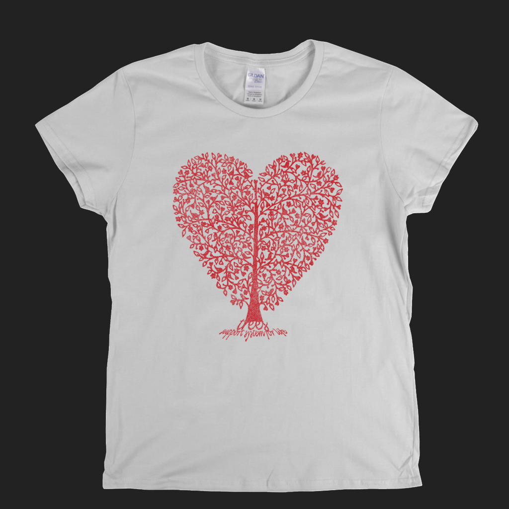 Trees Support System For Life Heart T-shirt