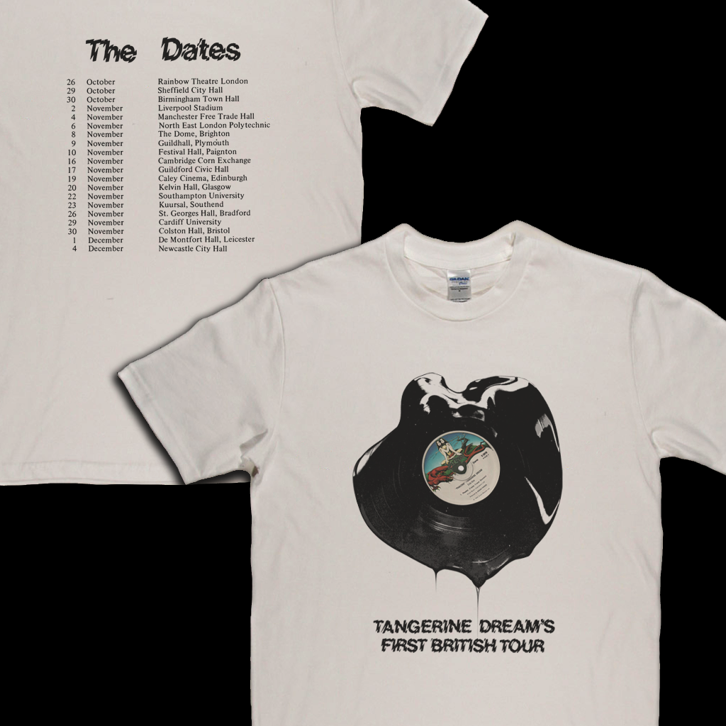Tangerine Dreams First British Tour Front And Back T-Shirt