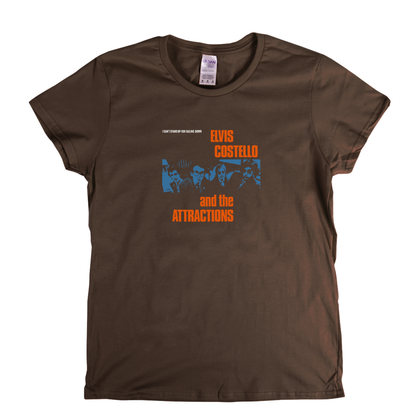 Elvis Costello Single Womens T-Shirt