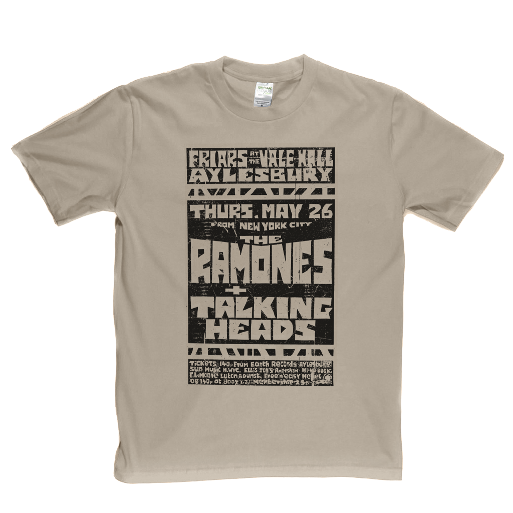 Ramones Talking Heads Poster T-Shirt