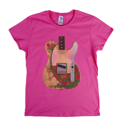 Jimmy Page Dragon Telecaster Womens T-Shirt