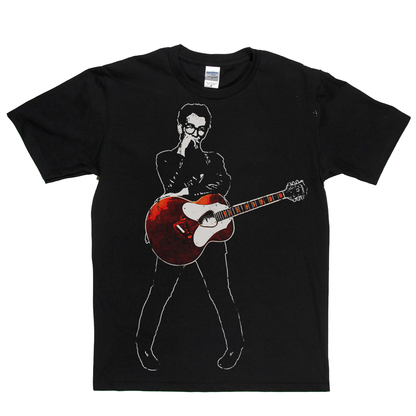 Elvis Costello Red Guitar T-Shirt