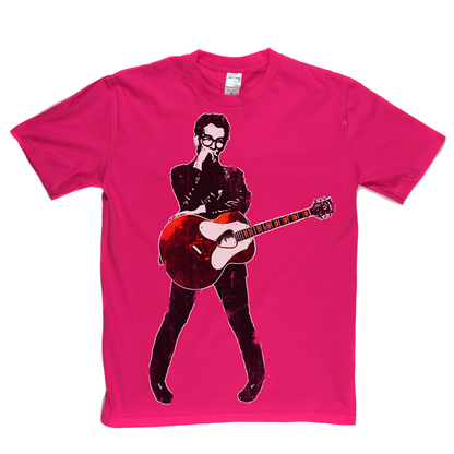 Elvis Costello Red Guitar T-Shirt