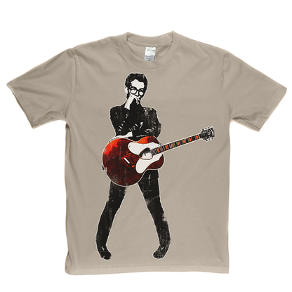 Elvis Costello Red Guitar T-Shirt